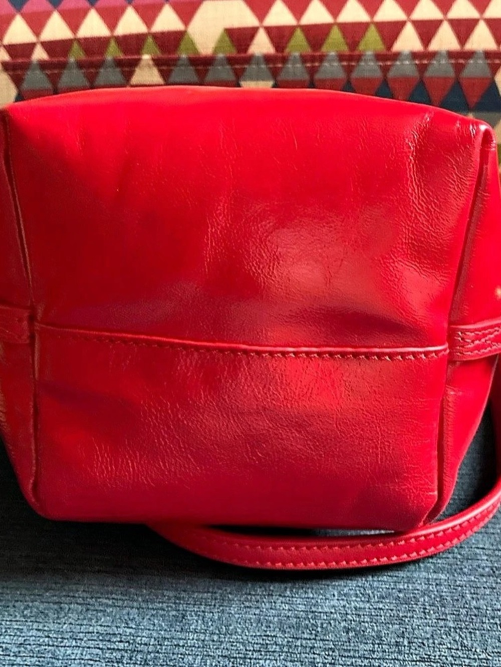 Sezane Lou handbag in vintage red - Picture 10 of 10